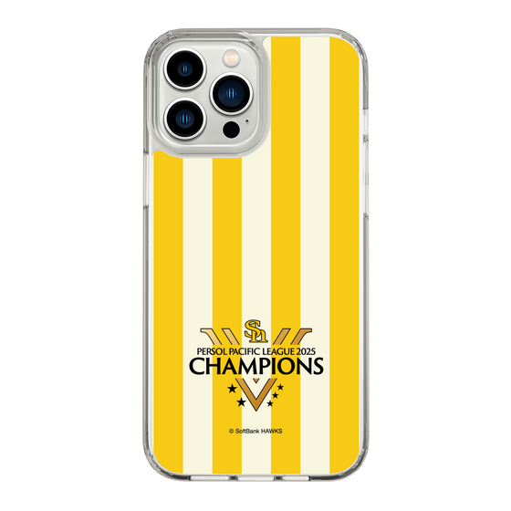 スリムプロテクションケース［ 福岡ソフトバンクホークス - PERSOL PACIFIC LEAGUE 2025 CHAMOIONS ロゴ - ストライプ ］