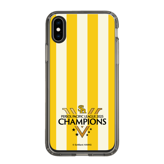 スリムプロテクションケース［ 福岡ソフトバンクホークス - PERSOL PACIFIC LEAGUE 2025 CHAMOIONS ロゴ - ストライプ ］