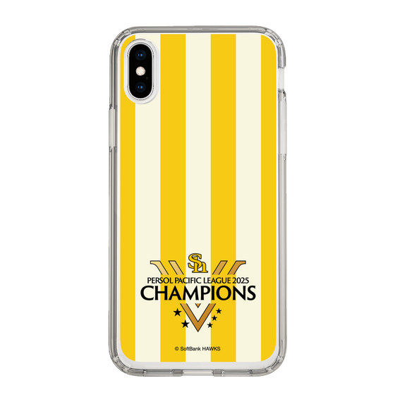 スリムプロテクションケース［ 福岡ソフトバンクホークス - PERSOL PACIFIC LEAGUE 2025 CHAMOIONS ロゴ - ストライプ ］