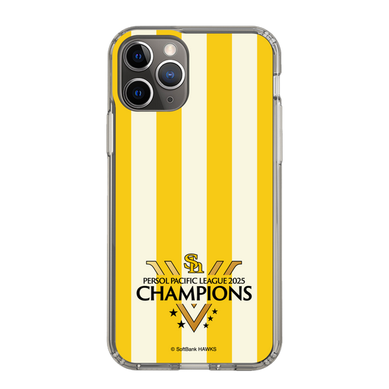 スリムプロテクションケース［ 福岡ソフトバンクホークス - PERSOL PACIFIC LEAGUE 2025 CHAMOIONS ロゴ - ストライプ ］