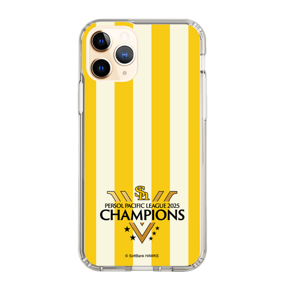 スリムプロテクションケース［ 福岡ソフトバンクホークス - PERSOL PACIFIC LEAGUE 2025 CHAMOIONS ロゴ - ストライプ ］