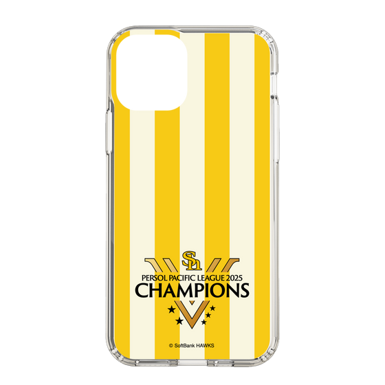 スリムプロテクションケース［ 福岡ソフトバンクホークス - PERSOL PACIFIC LEAGUE 2025 CHAMOIONS ロゴ - ストライプ ］