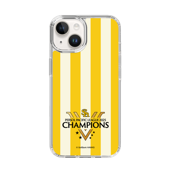 スリムプロテクションケース［ 福岡ソフトバンクホークス - PERSOL PACIFIC LEAGUE 2025 CHAMOIONS ロゴ - ストライプ ］
