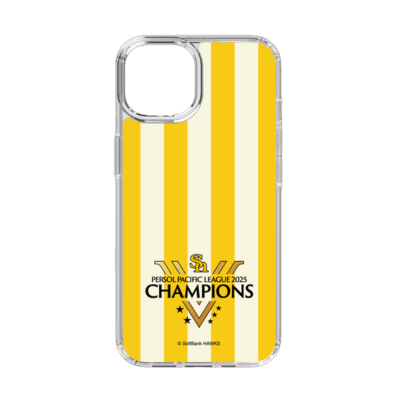 スリムプロテクションケース［ 福岡ソフトバンクホークス - PERSOL PACIFIC LEAGUE 2025 CHAMOIONS ロゴ - ストライプ ］