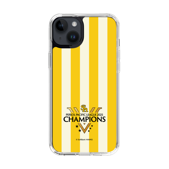 スリムプロテクションケース［ 福岡ソフトバンクホークス - PERSOL PACIFIC LEAGUE 2025 CHAMOIONS ロゴ - ストライプ ］