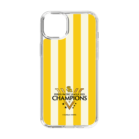スリムプロテクションケース［ 福岡ソフトバンクホークス - PERSOL PACIFIC LEAGUE 2025 CHAMOIONS ロゴ - ストライプ ］