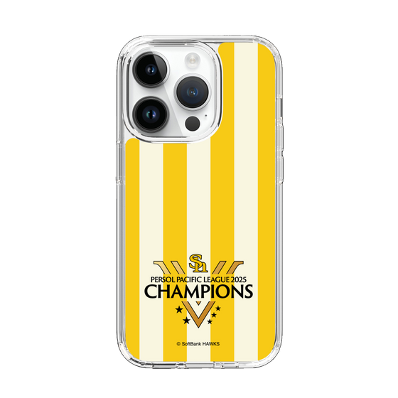 スリムプロテクションケース［ 福岡ソフトバンクホークス - PERSOL PACIFIC LEAGUE 2025 CHAMOIONS ロゴ - ストライプ ］