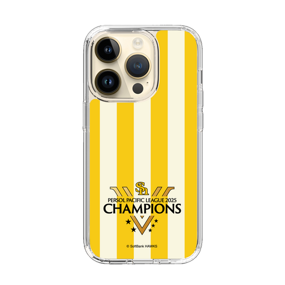 スリムプロテクションケース［ 福岡ソフトバンクホークス - PERSOL PACIFIC LEAGUE 2025 CHAMOIONS ロゴ - ストライプ ］