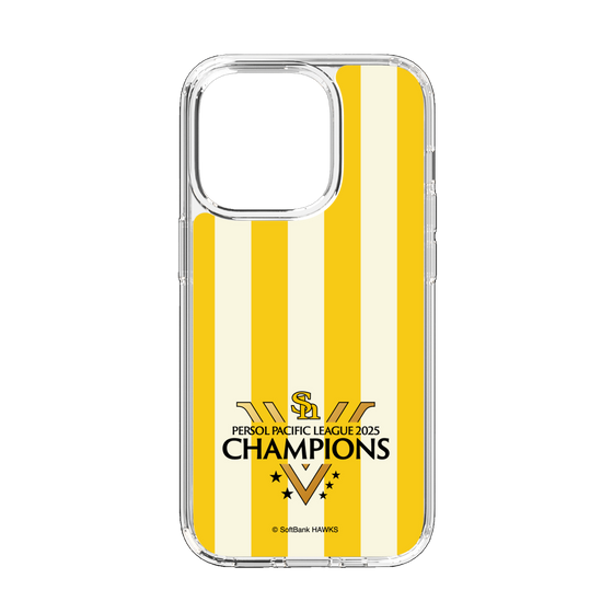 スリムプロテクションケース［ 福岡ソフトバンクホークス - PERSOL PACIFIC LEAGUE 2025 CHAMOIONS ロゴ - ストライプ ］