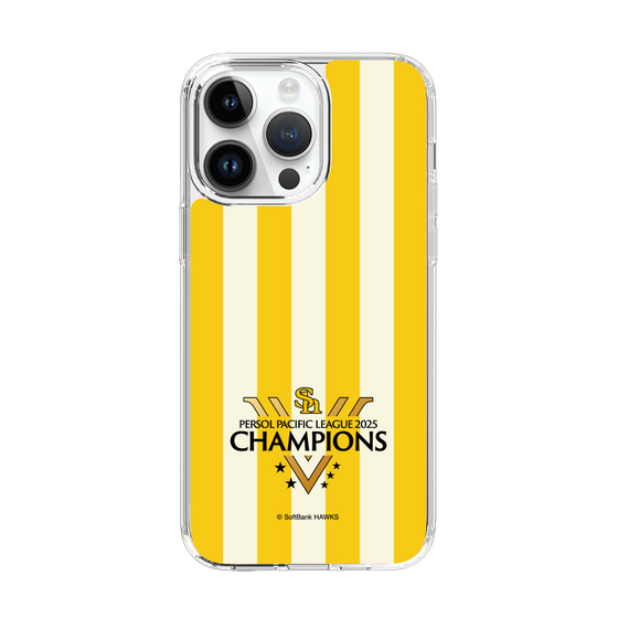スリムプロテクションケース［ 福岡ソフトバンクホークス - PERSOL PACIFIC LEAGUE 2025 CHAMOIONS ロゴ - ストライプ ］