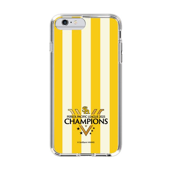 スリムプロテクションケース［ 福岡ソフトバンクホークス - PERSOL PACIFIC LEAGUE 2025 CHAMOIONS ロゴ - ストライプ ］