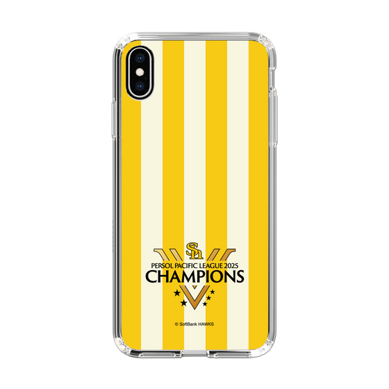 スリムプロテクションケース［ 福岡ソフトバンクホークス - PERSOL PACIFIC LEAGUE 2025 CHAMOIONS ロゴ - ストライプ ］