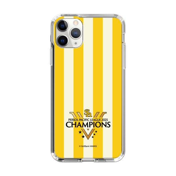 スリムプロテクションケース［ 福岡ソフトバンクホークス - PERSOL PACIFIC LEAGUE 2025 CHAMOIONS ロゴ - ストライプ ］