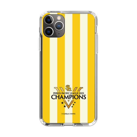スリムプロテクションケース［ 福岡ソフトバンクホークス - PERSOL PACIFIC LEAGUE 2025 CHAMOIONS ロゴ - ストライプ ］