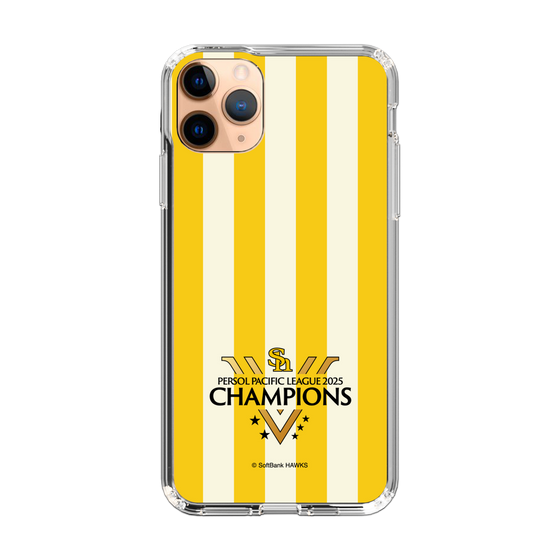 スリムプロテクションケース［ 福岡ソフトバンクホークス - PERSOL PACIFIC LEAGUE 2025 CHAMOIONS ロゴ - ストライプ ］