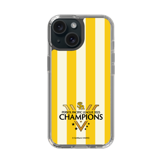 スリムプロテクションケース［ 福岡ソフトバンクホークス - PERSOL PACIFIC LEAGUE 2025 CHAMOIONS ロゴ - ストライプ ］