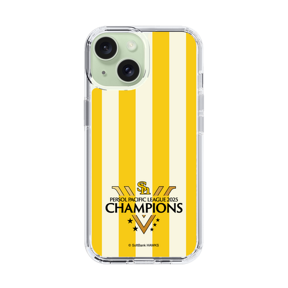 スリムプロテクションケース［ 福岡ソフトバンクホークス - PERSOL PACIFIC LEAGUE 2025 CHAMOIONS ロゴ - ストライプ ］