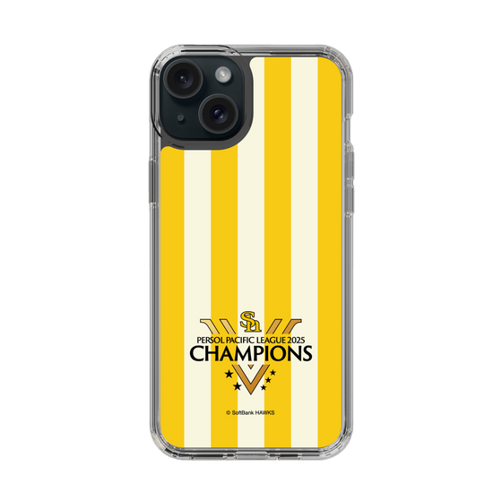 スリムプロテクションケース［ 福岡ソフトバンクホークス - PERSOL PACIFIC LEAGUE 2025 CHAMOIONS ロゴ - ストライプ ］
