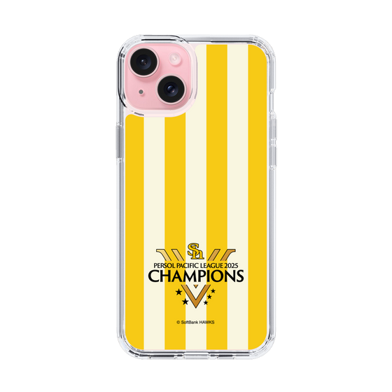 スリムプロテクションケース［ 福岡ソフトバンクホークス - PERSOL PACIFIC LEAGUE 2025 CHAMOIONS ロゴ - ストライプ ］