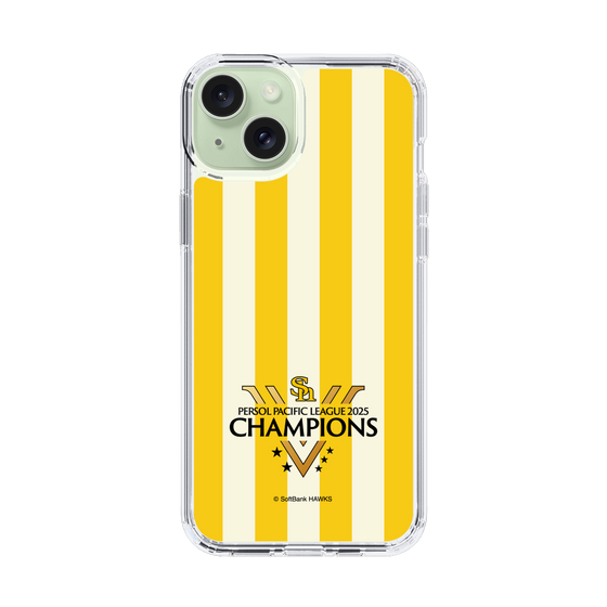 スリムプロテクションケース［ 福岡ソフトバンクホークス - PERSOL PACIFIC LEAGUE 2025 CHAMOIONS ロゴ - ストライプ ］