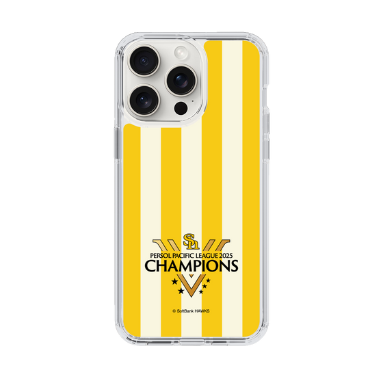 スリムプロテクションケース［ 福岡ソフトバンクホークス - PERSOL PACIFIC LEAGUE 2025 CHAMOIONS ロゴ - ストライプ ］