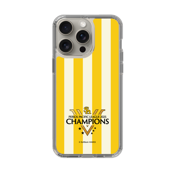 スリムプロテクションケース［ 福岡ソフトバンクホークス - PERSOL PACIFIC LEAGUE 2025 CHAMOIONS ロゴ - ストライプ ］