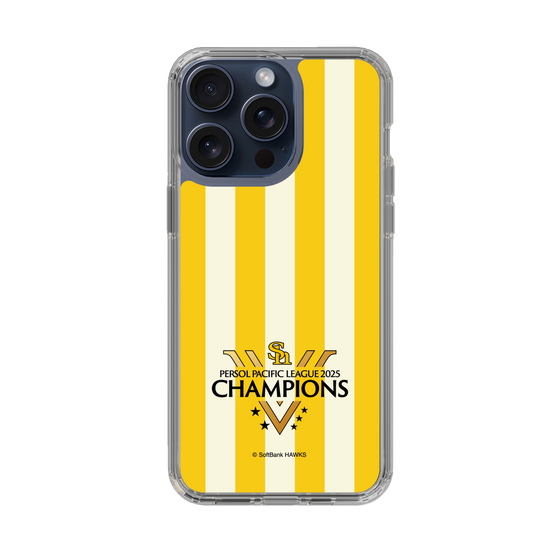 スリムプロテクションケース［ 福岡ソフトバンクホークス - PERSOL PACIFIC LEAGUE 2025 CHAMOIONS ロゴ - ストライプ ］