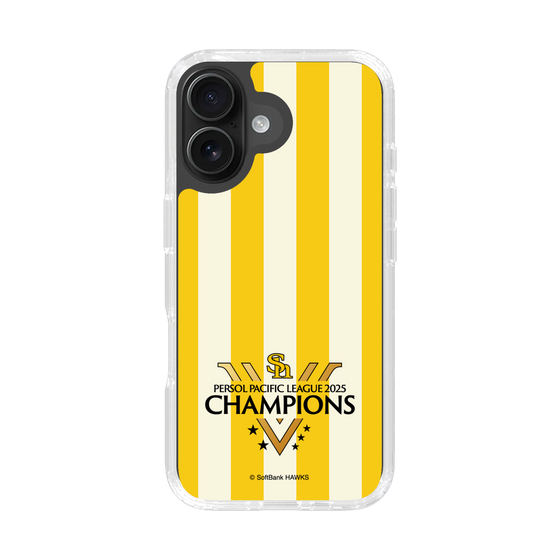 スリムプロテクションケース［ 福岡ソフトバンクホークス - PERSOL PACIFIC LEAGUE 2025 CHAMOIONS ロゴ - ストライプ ］