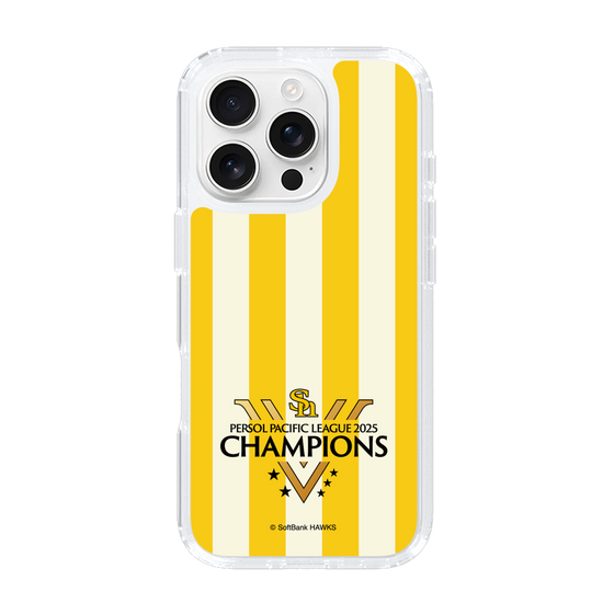 スリムプロテクションケース［ 福岡ソフトバンクホークス - PERSOL PACIFIC LEAGUE 2025 CHAMOIONS ロゴ - ストライプ ］