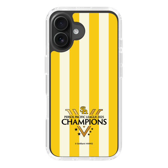 スリムプロテクションケース［ 福岡ソフトバンクホークス - PERSOL PACIFIC LEAGUE 2025 CHAMOIONS ロゴ - ストライプ ］