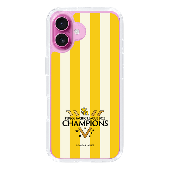 スリムプロテクションケース［ 福岡ソフトバンクホークス - PERSOL PACIFIC LEAGUE 2025 CHAMOIONS ロゴ - ストライプ ］