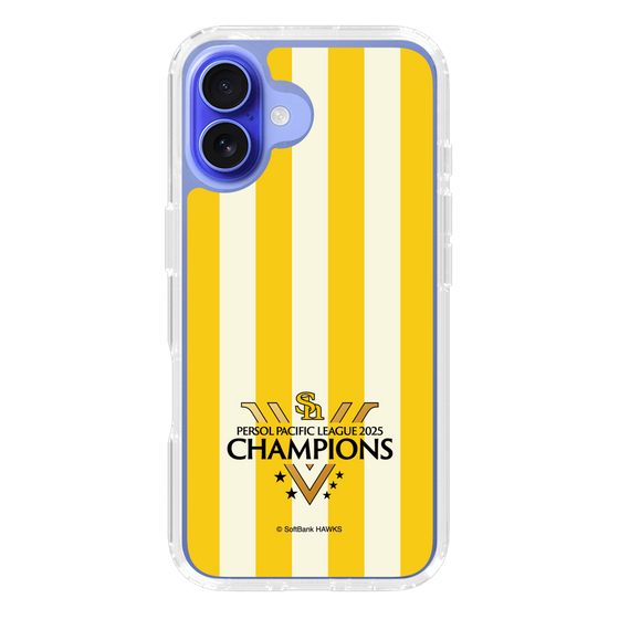 スリムプロテクションケース［ 福岡ソフトバンクホークス - PERSOL PACIFIC LEAGUE 2025 CHAMOIONS ロゴ - ストライプ ］
