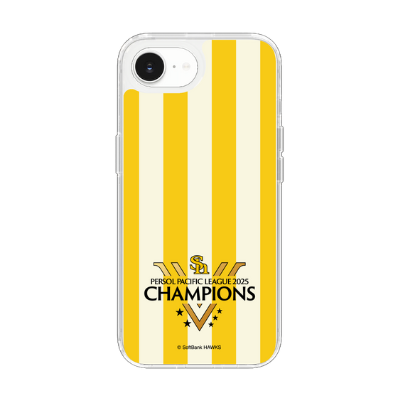 スリムプロテクションケース［ 福岡ソフトバンクホークス - PERSOL PACIFIC LEAGUE 2025 CHAMOIONS ロゴ - ストライプ ］