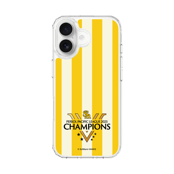 スリムプロテクションケース［ 福岡ソフトバンクホークス - PERSOL PACIFIC LEAGUE 2025 CHAMOIONS ロゴ - ストライプ ］