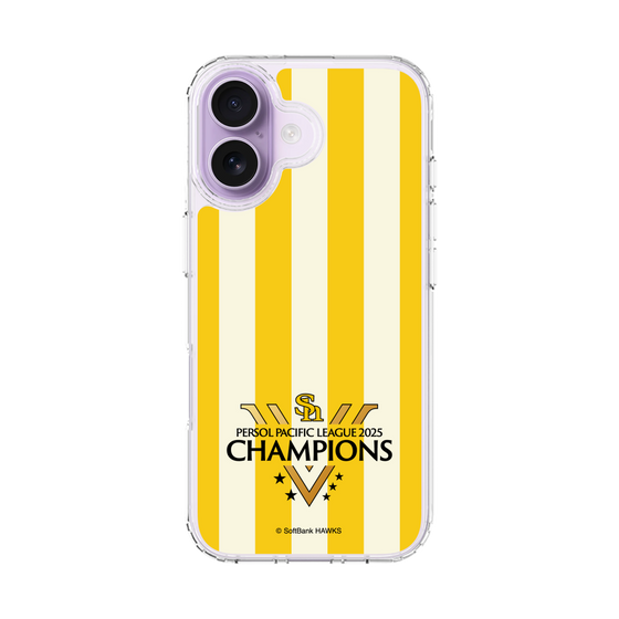 スリムプロテクションケース［ 福岡ソフトバンクホークス - PERSOL PACIFIC LEAGUE 2025 CHAMOIONS ロゴ - ストライプ ］