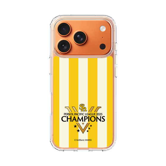 スリムプロテクションケース［ 福岡ソフトバンクホークス - PERSOL PACIFIC LEAGUE 2025 CHAMOIONS ロゴ - ストライプ ］