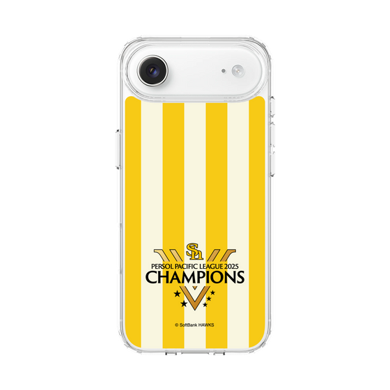 スリムプロテクションケース［ 福岡ソフトバンクホークス - PERSOL PACIFIC LEAGUE 2025 CHAMOIONS ロゴ - ストライプ ］