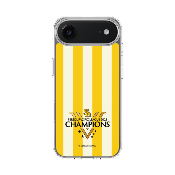 スリムプロテクションケース［ 福岡ソフトバンクホークス - PERSOL PACIFIC LEAGUE 2025 CHAMOIONS ロゴ - ストライプ ］