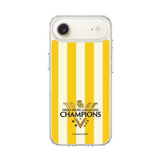 スリムプロテクションケース［ 福岡ソフトバンクホークス - PERSOL PACIFIC LEAGUE 2025 CHAMOIONS ロゴ - ストライプ ］