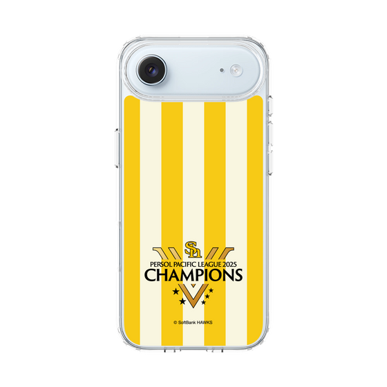 スリムプロテクションケース［ 福岡ソフトバンクホークス - PERSOL PACIFIC LEAGUE 2025 CHAMOIONS ロゴ - ストライプ ］
