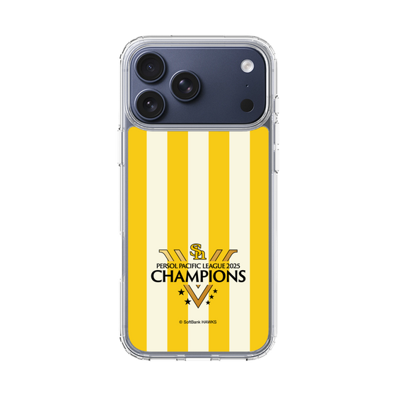 スリムプロテクションケース［ 福岡ソフトバンクホークス - PERSOL PACIFIC LEAGUE 2025 CHAMOIONS ロゴ - ストライプ ］