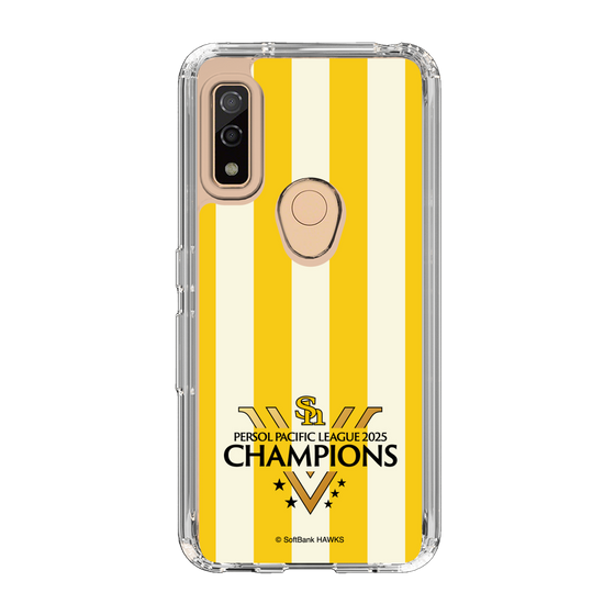 スリムプロテクションケース［ 福岡ソフトバンクホークス - PERSOL PACIFIC LEAGUE 2025 CHAMOIONS ロゴ - ストライプ ］