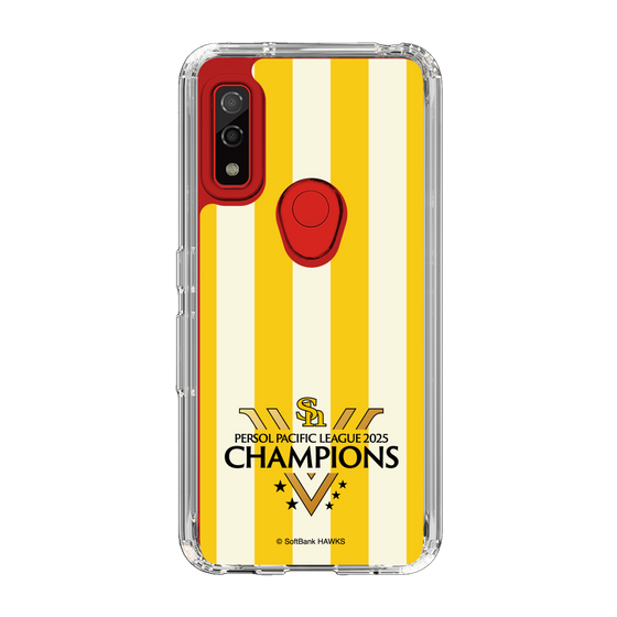 スリムプロテクションケース［ 福岡ソフトバンクホークス - PERSOL PACIFIC LEAGUE 2025 CHAMOIONS ロゴ - ストライプ ］