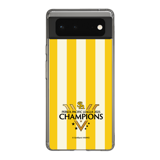 スリムプロテクションケース［ 福岡ソフトバンクホークス - PERSOL PACIFIC LEAGUE 2025 CHAMOIONS ロゴ - ストライプ ］