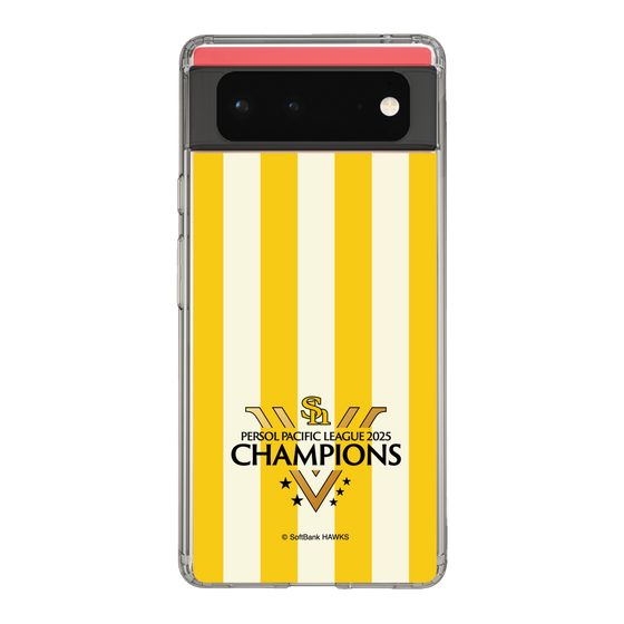 スリムプロテクションケース［ 福岡ソフトバンクホークス - PERSOL PACIFIC LEAGUE 2025 CHAMOIONS ロゴ - ストライプ ］