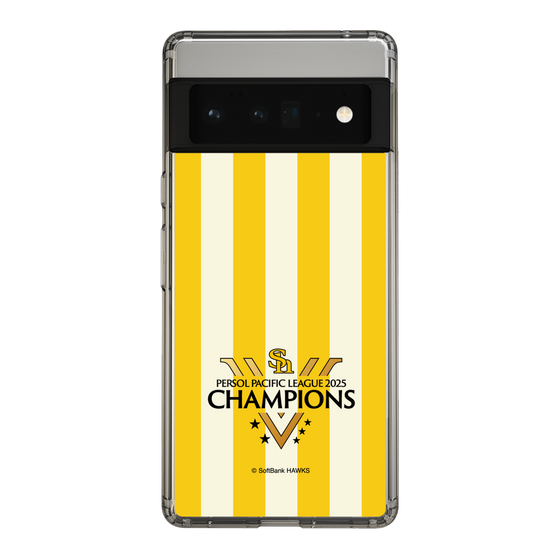 スリムプロテクションケース［ 福岡ソフトバンクホークス - PERSOL PACIFIC LEAGUE 2025 CHAMOIONS ロゴ - ストライプ ］