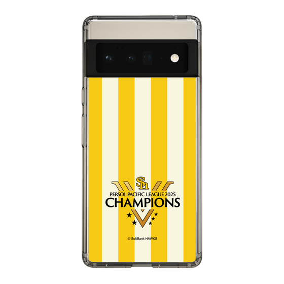 スリムプロテクションケース［ 福岡ソフトバンクホークス - PERSOL PACIFIC LEAGUE 2025 CHAMOIONS ロゴ - ストライプ ］