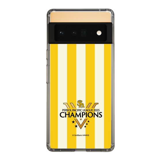 スリムプロテクションケース［ 福岡ソフトバンクホークス - PERSOL PACIFIC LEAGUE 2025 CHAMOIONS ロゴ - ストライプ ］