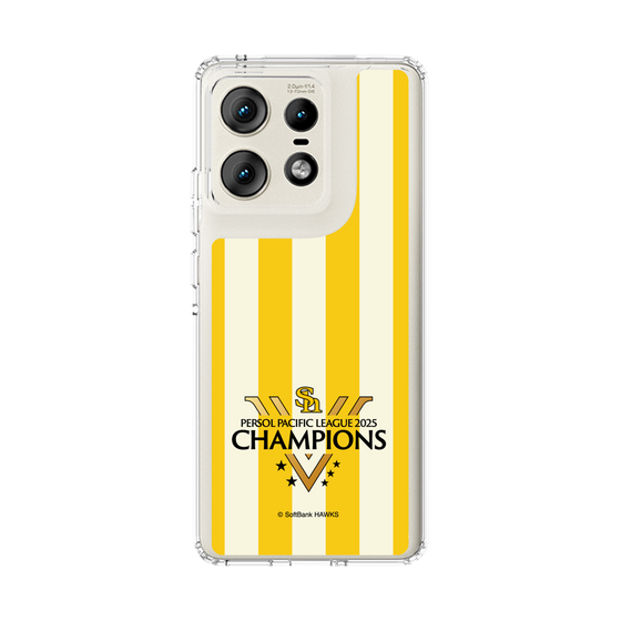 スリムプロテクションケース［ 福岡ソフトバンクホークス - PERSOL PACIFIC LEAGUE 2025 CHAMOIONS ロゴ - ストライプ ］