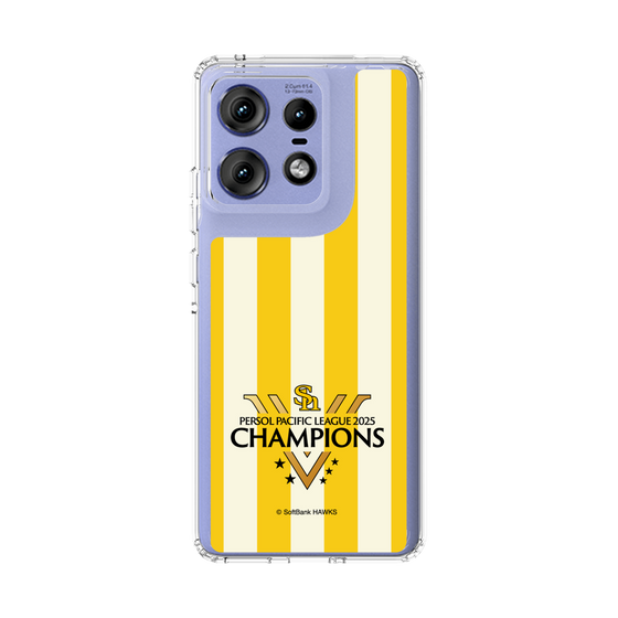 スリムプロテクションケース［ 福岡ソフトバンクホークス - PERSOL PACIFIC LEAGUE 2025 CHAMOIONS ロゴ - ストライプ ］